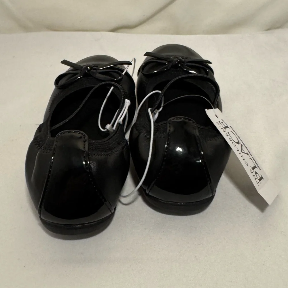 Toddler Girls Shoe Size 7 BLACK Ballet Flats Shoes The Children’s Place NWT‎